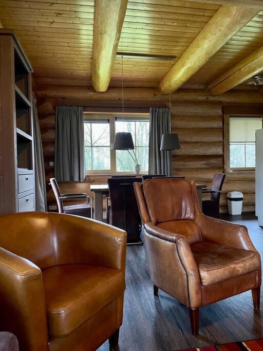 Unieke Houten Villa Met Sauna In Twente - 6P Den Ham Экстерьер фото