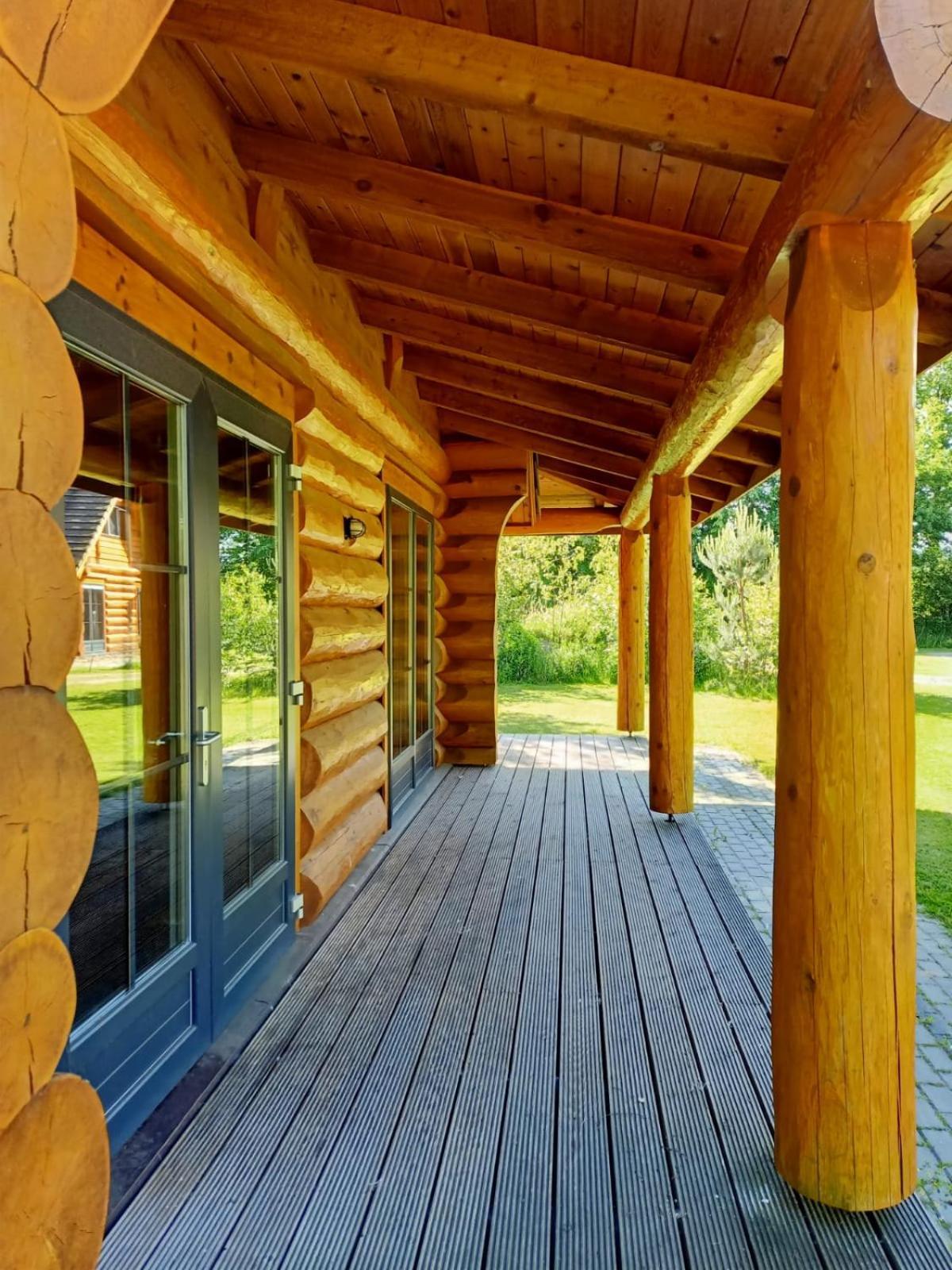 Unieke Houten Villa Met Sauna In Twente - 6P Den Ham Экстерьер фото
