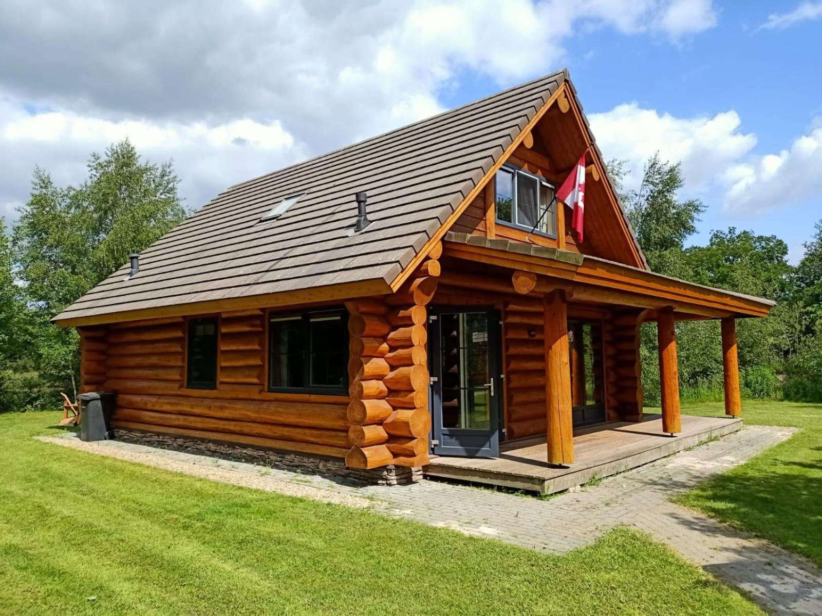 Unieke Houten Villa Met Sauna In Twente - 6P Den Ham Экстерьер фото